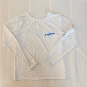 Class Club White and Blue Kids Swim Rashguard
